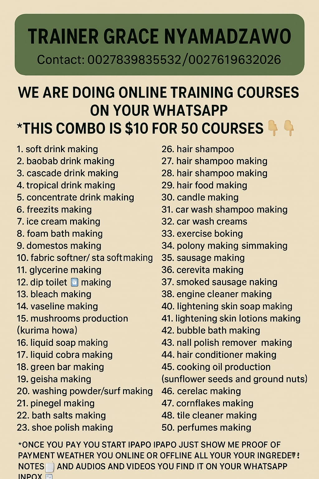 Online lessons
