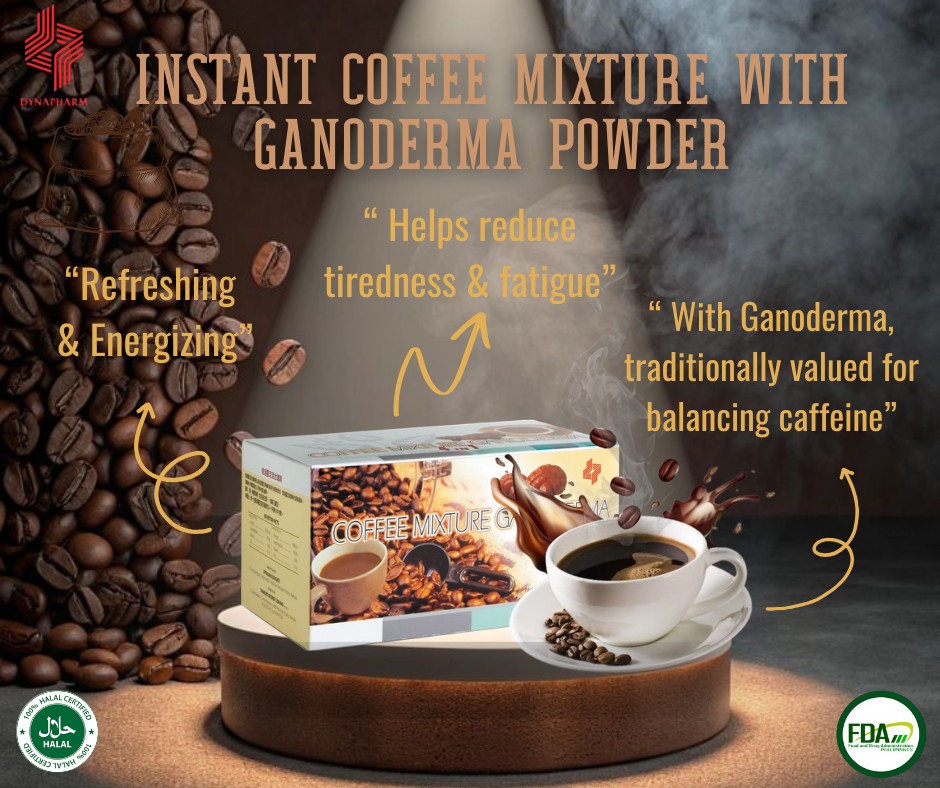 INSTANT COFFEE MIXTURE WITH GANODERMA POWDER